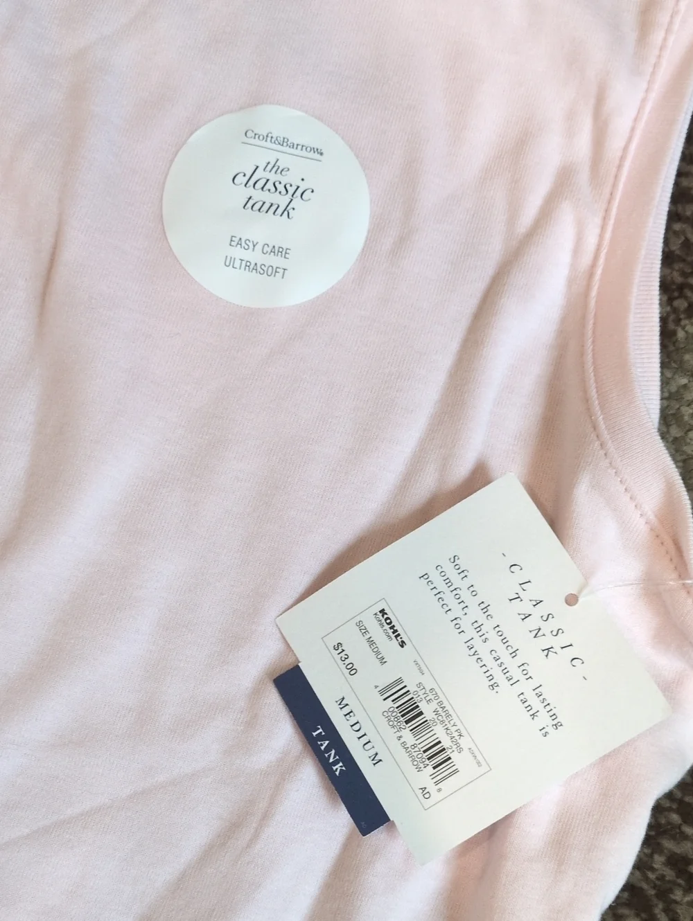 🌺🌸🌷🩷Croft & Barrow Women's Tank & Two Long-Sleeve Top Set size Medium🧡🌺🌸